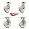 Service Caster 8 Inch Kingpinless Nylon Wheel Swivel Caster Swivel 2 Rigid, 2PK SCC-KP30S820-NYR-2-R-2 - alternate 7